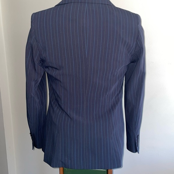 East 5th Business Suit.  Blazer and slacks.  Size 6. Multi color pin strips. - Picture 2 of 16